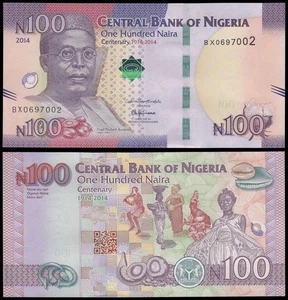 Nigeria 100 Naira, 2014, P-41a, UNC Commemorative - Picture 1 of 1