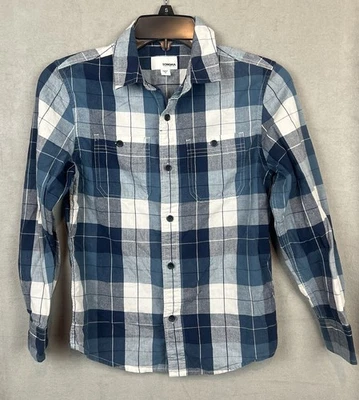 Sonoma Shirt Womens Blue White Plaid Long Sleeve Pockets  Size Small Comfy Soft - Image 1 of 4