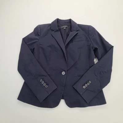 Chaqueta Ann Taylor Mujer Talla 2 Azul Blazer Clásico Ropa de Trabajo Negocios Informal Foto 1 de 4
