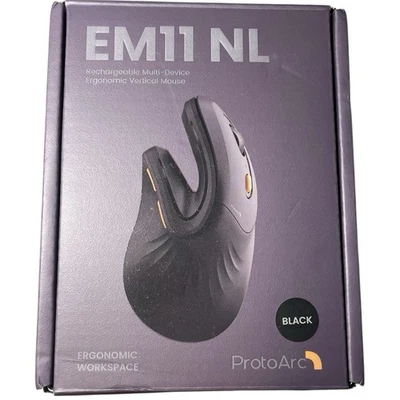 ProtoArc Ergonomic Computer Mouse EM11 NL Bluetooth Rechargeable Wireless - New - Image 1 of 4