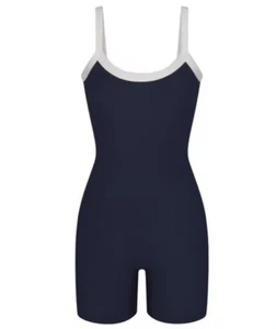 Skims Soft Lounge Bodysuit Navy Multi, XL - Picture 1 of 2