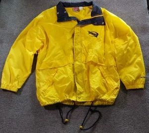 Vintage Rawlings Lined Yellow Nylon Windbreaker "The Tudes" Size Large Jacket. - Picture 1 of 12