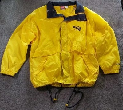 Vintage Rawlings Lined Yellow Nylon Windbreaker "The Tudes" Size Large Jacket. - Image 1 of 4