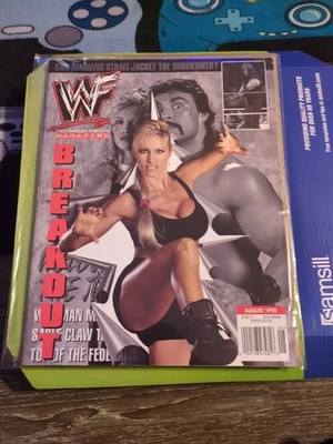 WWF Magazine August 1998 Sable Marc & Rena Mero *Has Poster* - Image 1 of 4