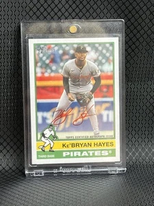 2025 Topps Heritage Ke’Bryan Hayes Red Ink Auto 75/76 Real One ROA-KH Autograph - Picture 1 of 2