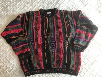 De Colección Norm Thompson Tundra 3D Suéter Tejido Coogi Estilo Años 90 Para Hombre Cosby 2X Foto 1 de 4