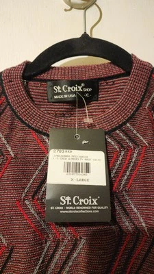 Vintage St Croix Knit Sweater Mens XL Coogi Style 90s - Image 1 of 4