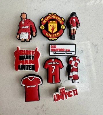 9 x Man United Shoe Charms