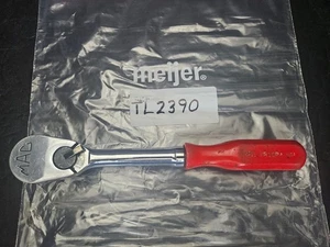 MAC TOOLS #VR10PA 1/2" DRIVE RATCHET W/RED HANDLE USA 10" LONG (TL2390) - Picture 1 of 5
