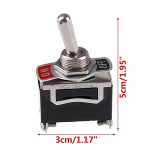 Toggle Switch Cover ON/OFF Switch Metal Lever Car Dash Light with Missile Cov.xg - Picture 1 of 12
