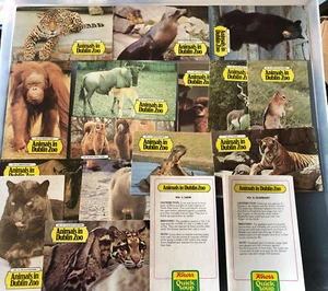 ANIMALS OF DUBLIN ZOO KNORR SOUP CARD SET SCARCE Irish Issue - Picture 1 of 4