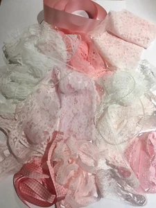Pretty In Pink Vintage Lace Bundle Sets. OVER 20 meters in a bundle - Picture 1 of 2