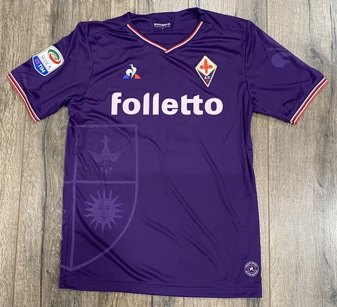 2017-18 ACF Fiorentina Le Coq Sportif Davide Astori #13 Small Soccer Jersey Cover