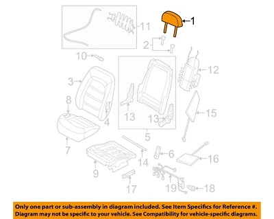 Ford OEM 06-07 Explorer Sport Trac asientos pistas 6L2Z78611A08AAA Foto 1 de 2