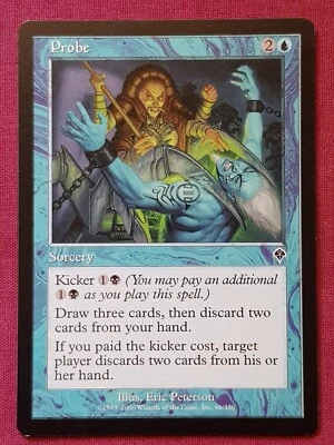 Magic The Gathering INVASION PROBE blue card MTG - Image 1 of 2