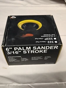 Astro Pneumatic 322 ONYX 6 in. Finishing Palm Sander with 6 in. PSA Backing Pad - Foto 1 di 14