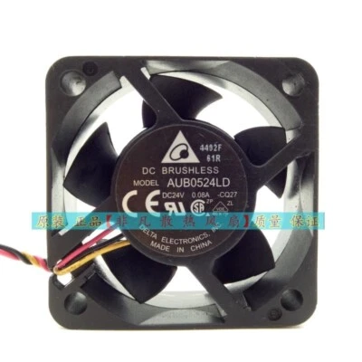 Delta AUB0524LD DC24V 0.08A 5020 5cm 3-Wire Inverter Cooling Fan - Image 1 of 4