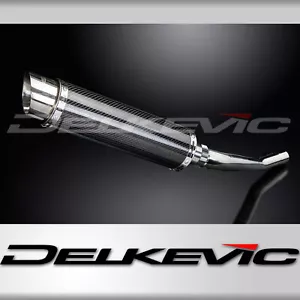 Suzuki GSX750 98-02 EU Model Slip On 14" Round Carbon Exhaust Muffler Kit - Picture 1 of 4