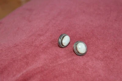 TURQUOISE STERLING SILVER STUD EARRINGS - Image 1 of 4