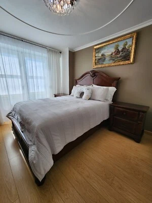 Traditional Solid Wood Furniture Bedroom Set 4 Pcs - Image 1 of 4