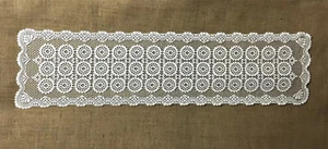 Lace Table Runner White 14" x 54" Victorian Marquise Livingroom Bedroom Den - Picture 1 of 6