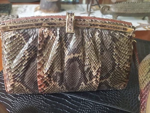 ECHT SCHLANGENLEDER SET  ( nur einmal getragen ) - Bild 1 von 5