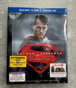 BATMAN V SUPERMAN Dawn of Justice ULTIMATE DVD BLU-RAY digital Target 64pg BOOK - Picture 1 of 8