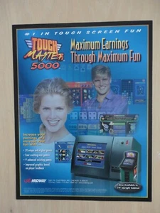 Touch Master 5000 Video Arcade Machine Flyer Original Midway Brochure - Picture 1 of 2