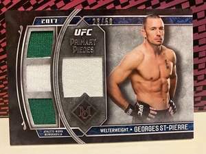 Georges St-Pierre 2017 Topps Museum Collection Quad Primary Pieces 28/50 UFC MMA - Bild 1 von 2