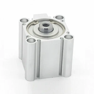 SMC CQ2B25-10D Compact Cylinder Double Acting Single Rod Without Auto Switch ✦KD - Picture 1 of 5