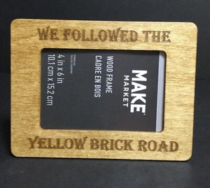 We Followed The Yellow Brick Road Wood Burned Frame Land of Oz Beech Mtn NC - Picture 1 of 5