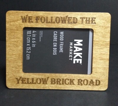 We Followed The Yellow Brick Road Wood Burned Frame Land of Oz Beech Mtn NC - Image 1 of 4