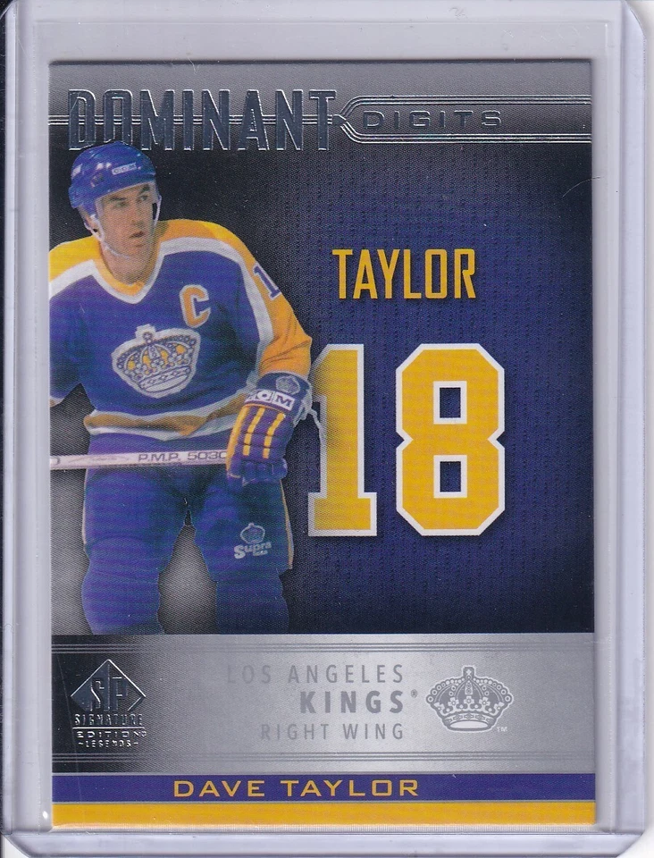 Dave Taylor,LA Kings 2020-21 SP Signature Edition Legends  Dominate Digits #DD22 - Image 1 of 2