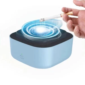 Posacenere, Posacenere Purificatore d'Aria Multifunzione 2 in 1 con Filtro Blu - Foto 1 di 8