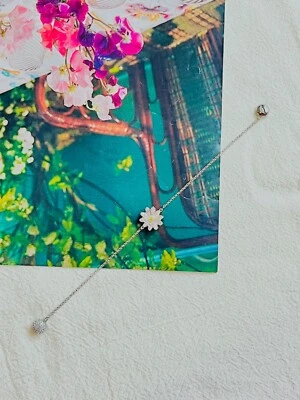 Swarovski Remix Flower Daisy Yellow Crystals Strand Bracelet Rhodium M BNWT - Image 1 of 4