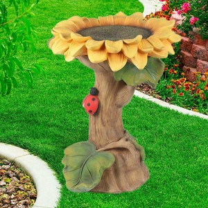 Harz Sonnenblume Vogel Bad künstliche Blume Hausgarten Party Dekoration