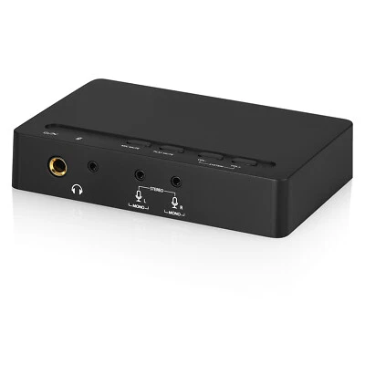 Analog 7.1 Channel Decoder COAX/OPT Audio Converter USB DAC MIC Music Player - Image 1 of 4