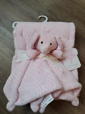 Cuddly Friends 2 Piezas Rosa Seguridad Bebé Manta y Elefante Lovey 30"x36 Nuevo Con Etiquetas  Foto 1 de 4