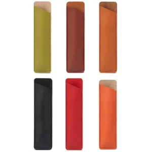 Practical Fountain Pen Sleeve Leather Pen Cover Holder for Birthday Present - Photo 1/14