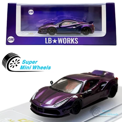 CM-Model 1:64 LB-Works 488 Widebody LBWK Chameleon Magic Purple - Image 1 of 4