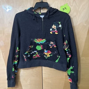 Disney Kids Sweater S Small Gray Main Street Electrical Parade Mickey Mouse - Picture 1 of 10