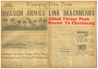 D Day Overlord Normandy Invasion Caen Cherbourg Allies Advance June 10 1944 B30A