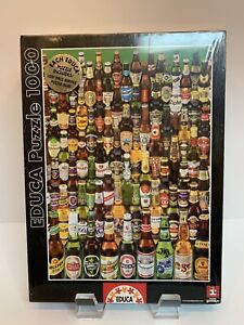 NEW Educa World “BEERS” 1000 Piece Beer Bottles Jigsaw Puzzle FACTORY SEALED