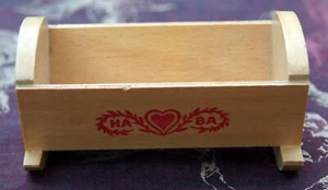 HABA Wiege 1500 Puppenhaus Puppenstube Möbel Holz massiv Miniatur Germany - Bild 1 von 4
