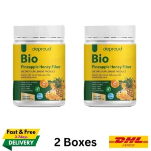 2x Deproud Bio Fiber Pineapple Honey Instant Powder Drink Supplement 250g - Picture 1 of 8