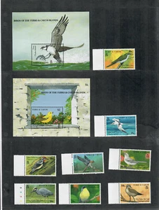 Turks+Caicos Sc#806-815 M/NH/VF, Birds, Cv. $76.50 - Picture 1 of 2