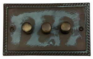 Interruptor atenuador LED G&H MV523 Monarch Roped Verdigris 3 velocidades 1 o 2 vías - Imagen 1 de 1