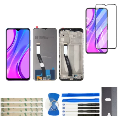 Marco de repuesto de pantalla táctil digitalizador pantalla LCD para Xiaomi Redmi 9 Redmi9 Foto 1 de 4