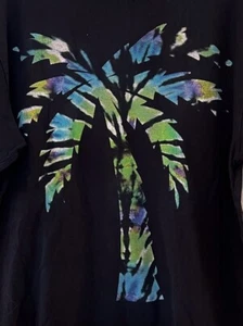 BLVD Supply Tie Dye Palm Tree Negra Camiseta Para Hombre Talla L Hecha en EE. UU. - Imagen 1 de 7