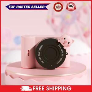 48MP HD Cute Photo Camera WiFi 3 inch IPS Touch Screen Dual Camera (Pink Pig) UK